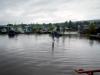 Parking lot flood in downtown Grand Marais. Photo submitted by Stone Harbor Wilderness Supply